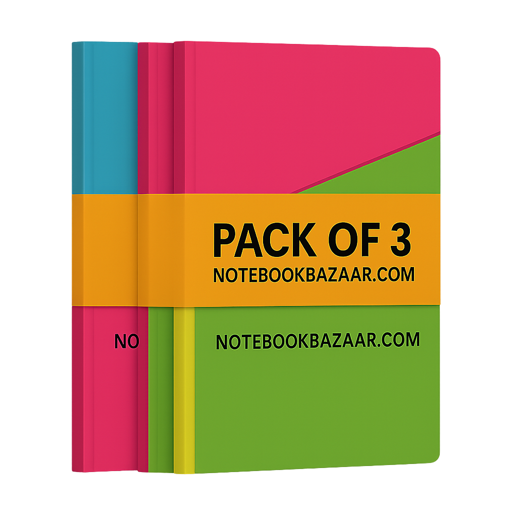 Single Line 100 Pages Pack of 3 Notebooks